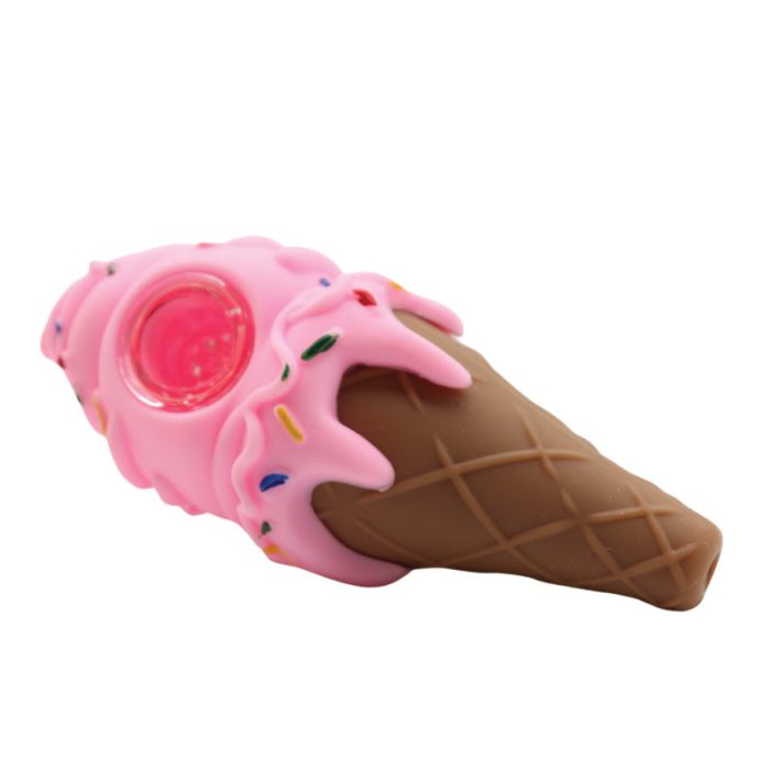 Ice cream sprinkled silicone spoon pipe